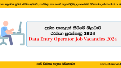Data Entry Operator Job Vacancies - www.jomarket.lk