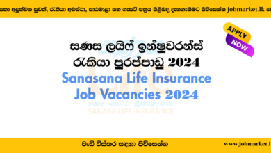Sanasa Job Vacancies - www.jobmarket.lk